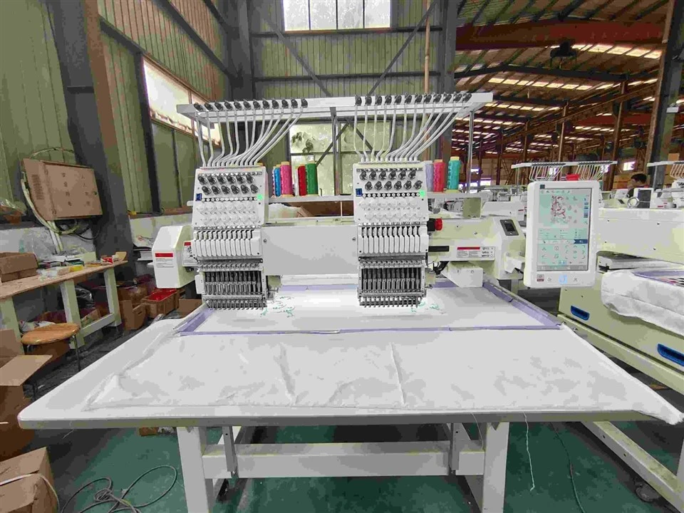 info-1-1 Computer High Speed Multi Head 9/12/15 Needles Automatic Embroidery Machine For Hat And T-shirt